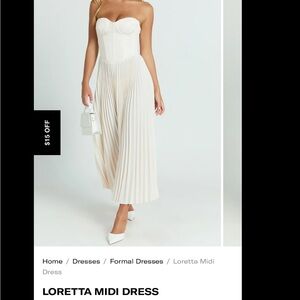 Loretta Cream Midi Dress